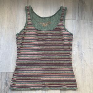 Vintage Victoria's Secret Multicolor Striped Tank Top